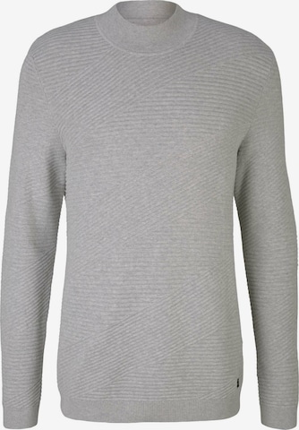 TOM TAILOR DENIM Sweater in Grey: front