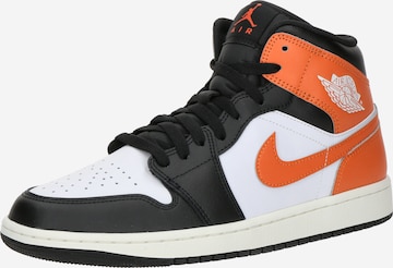 Baskets hautes 'AIR JORDAN 1' Jordan en orange : devant