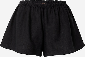 Undress Code - Loosefit Calças 'Beach Lovers' em preto: frente