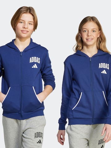 ADIDAS SPORTSWEAR Sportowa bluza rozpinana w kolorze niebieski: przód
