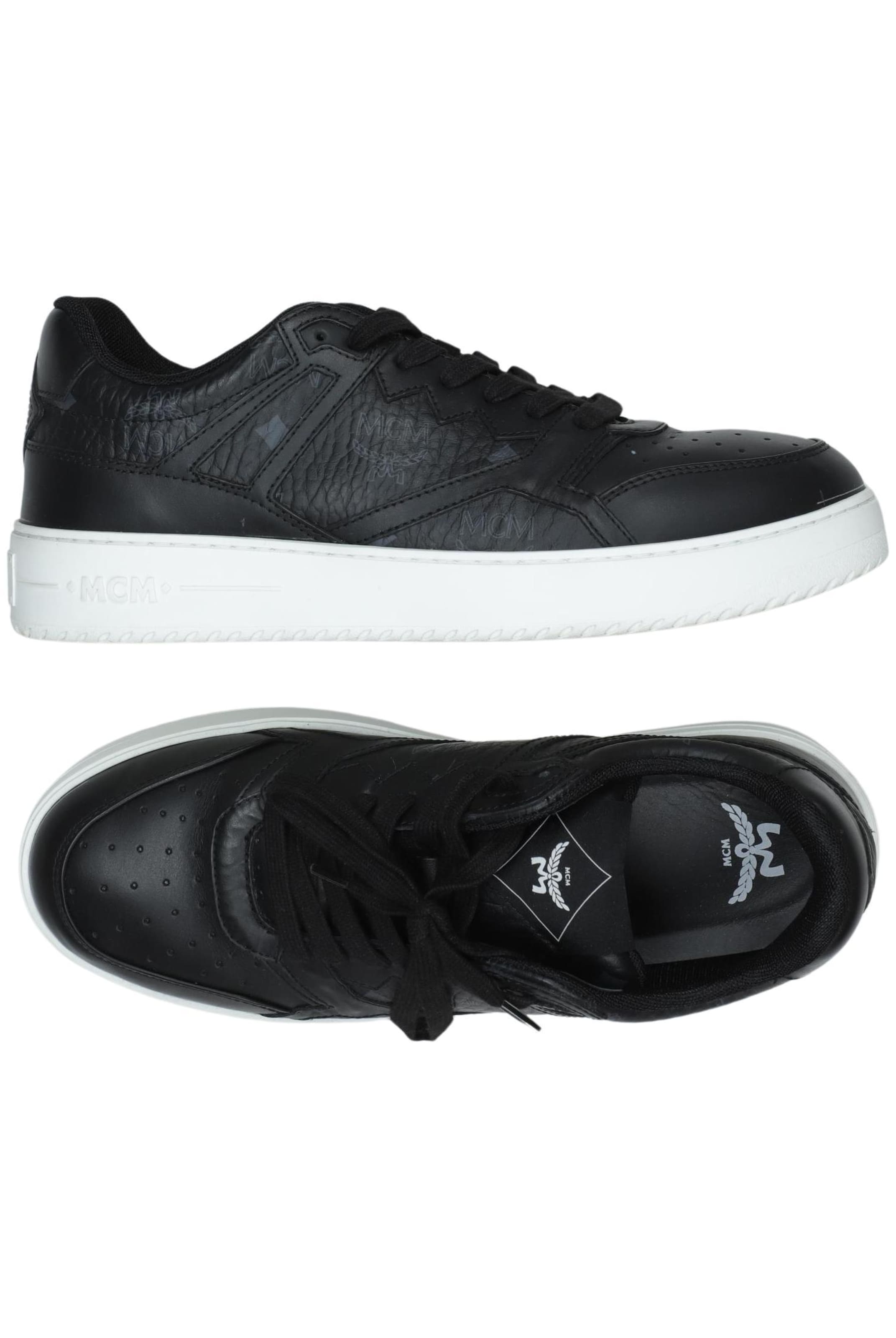 MCM Sneaker 42 in Schwarz: Vorderseite