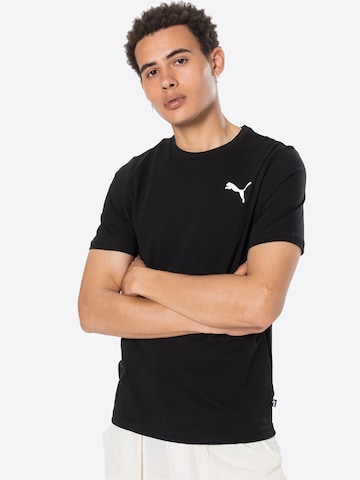 PUMA Performance Shirt 'Essentials' in Black: front