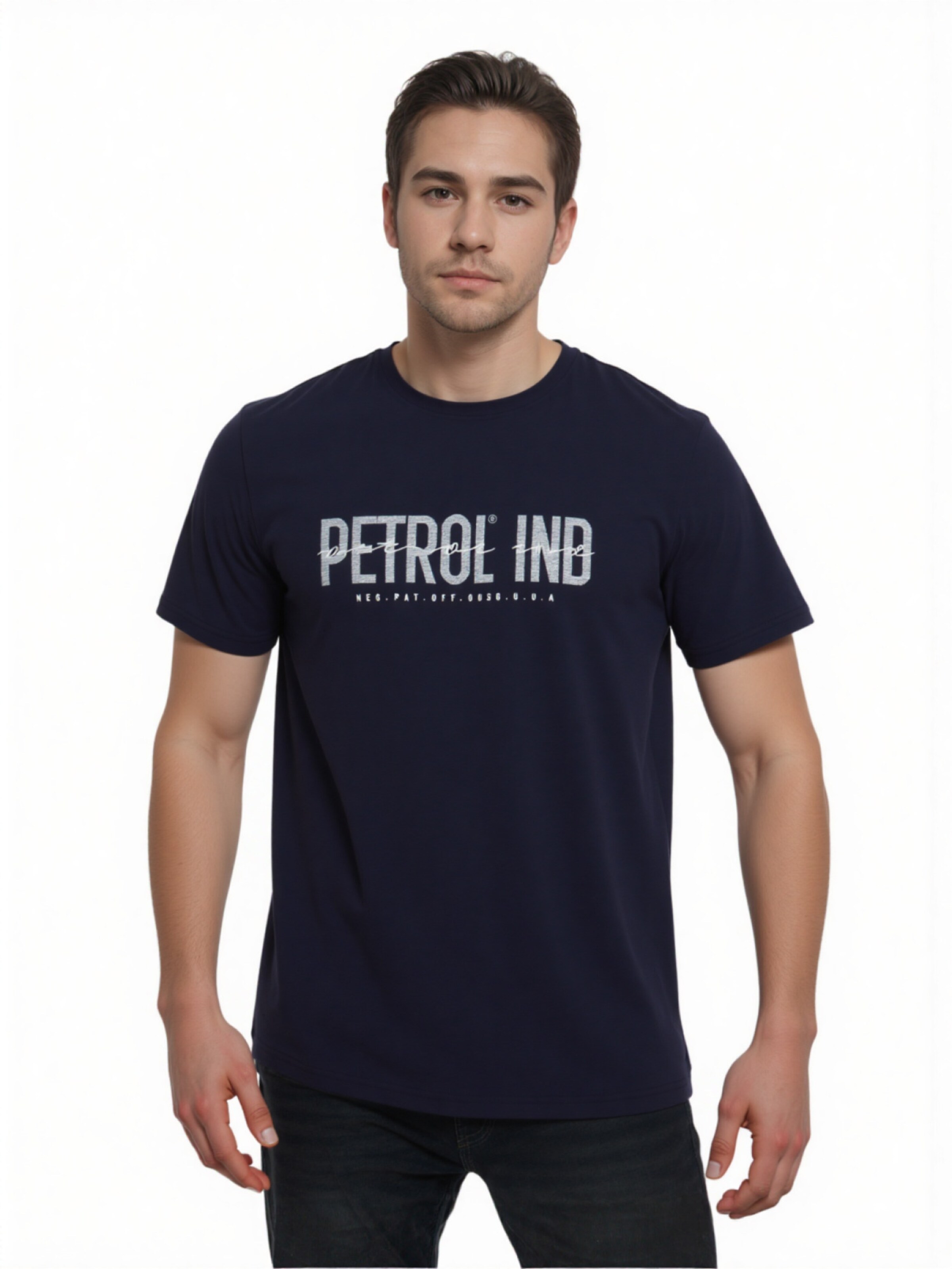 T-Shirt Petrol Industries en noir : devant