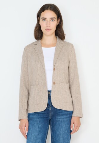 CECIL Blazer 'Herringbone' in Beige: front
