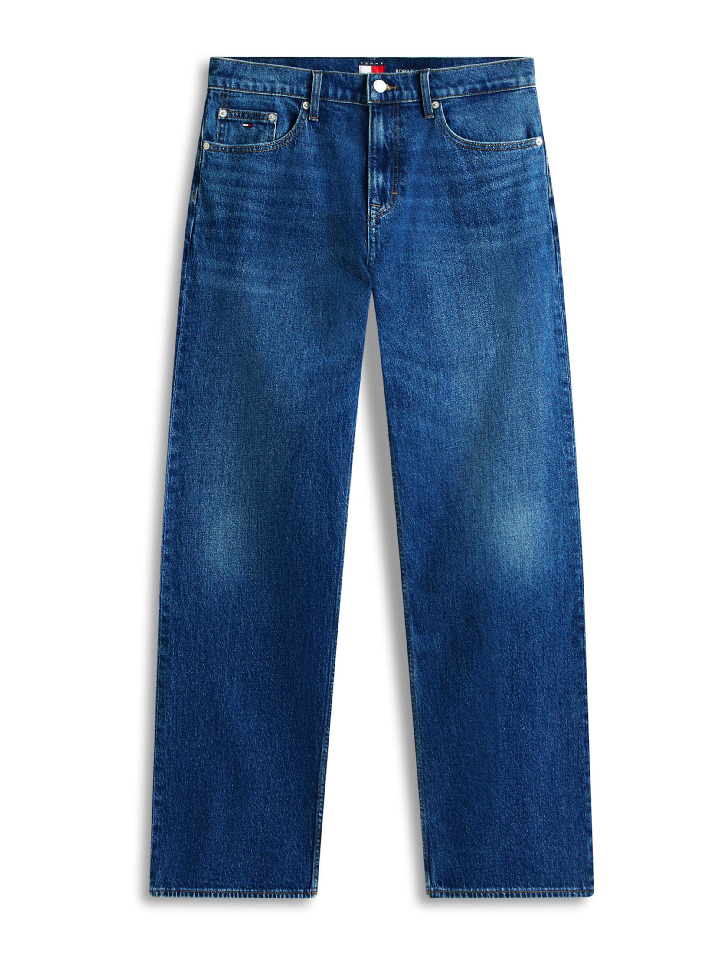 Tommy Jeans - Loosefit Vaquero 'ROBBIE' en azul: frente