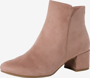 Bottines TAMARIS en rose : devant