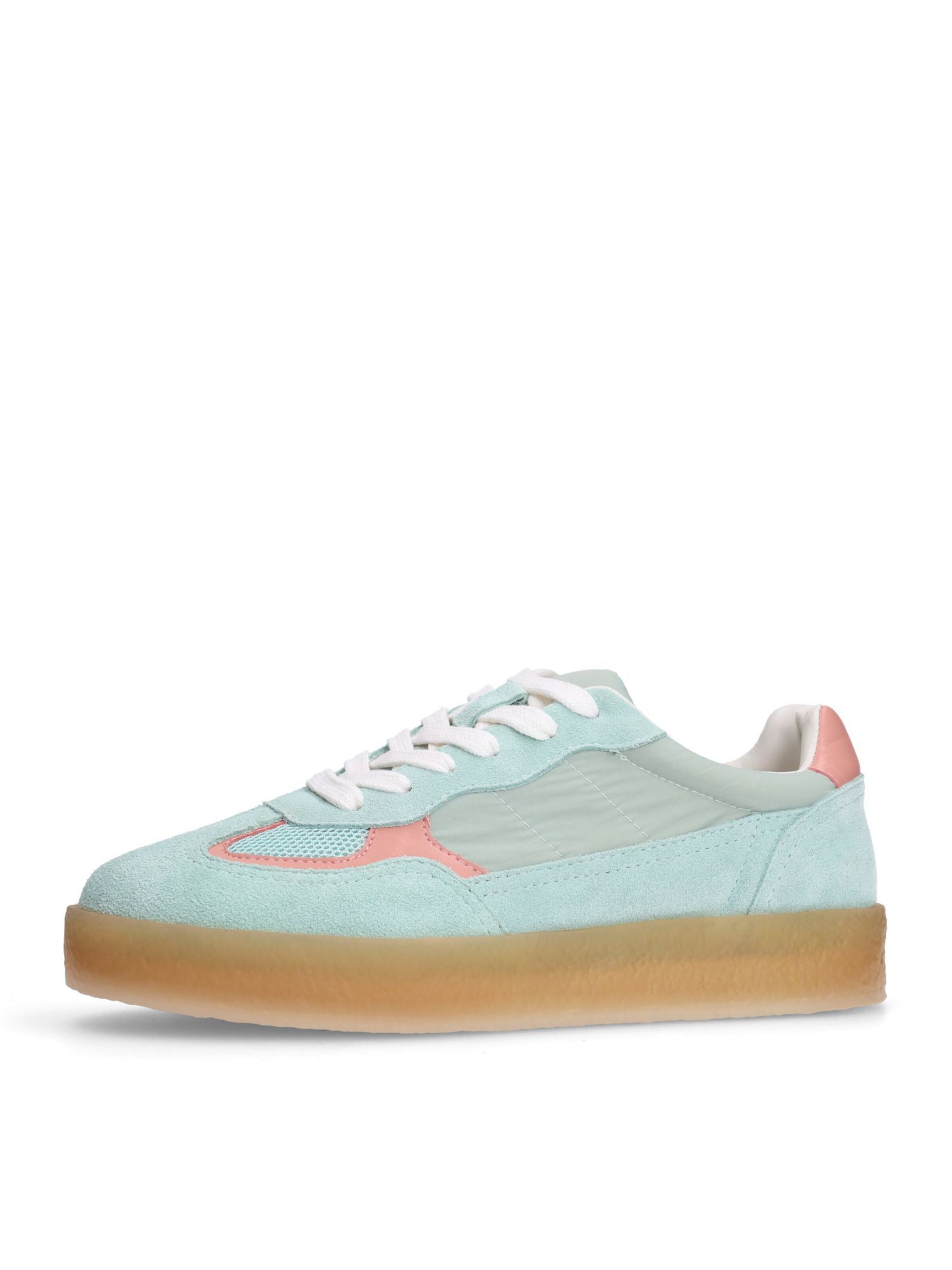 SACHA Sneakers laag in de kleur Turquoise / Pastelgroen / Abrikoos, Productweergave