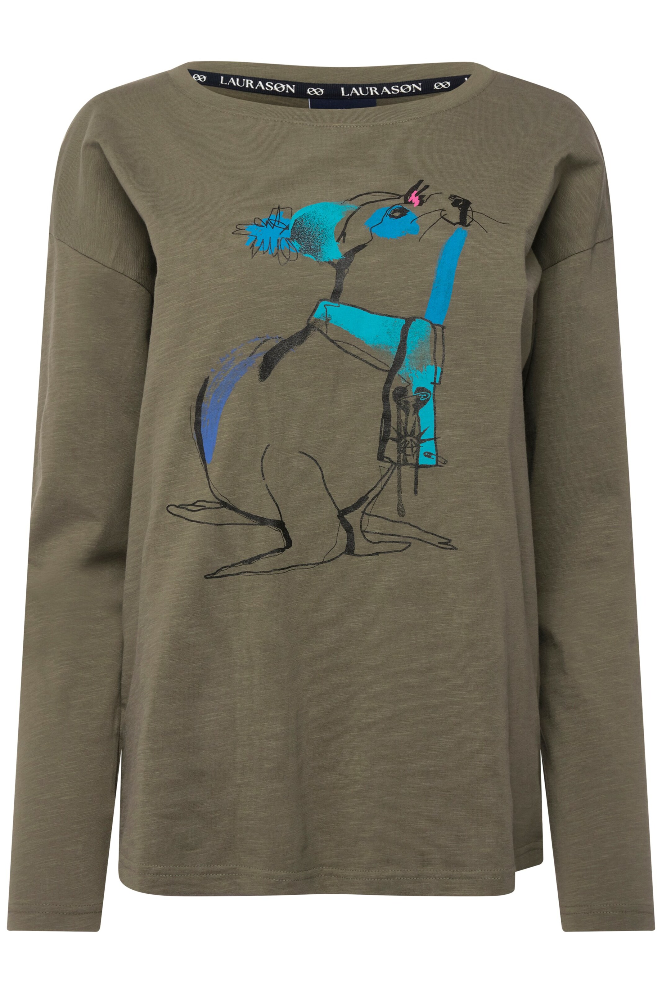 T-shirt LAURASØN en vert : devant