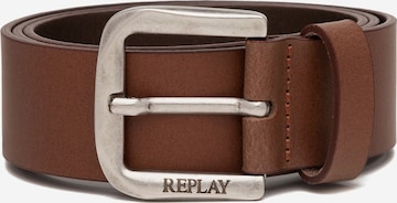 REPLAY Ремень в Коричневый: спереди