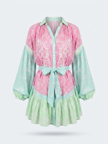 Miss June Dress 'Robe Courte Olga' in Pink: front