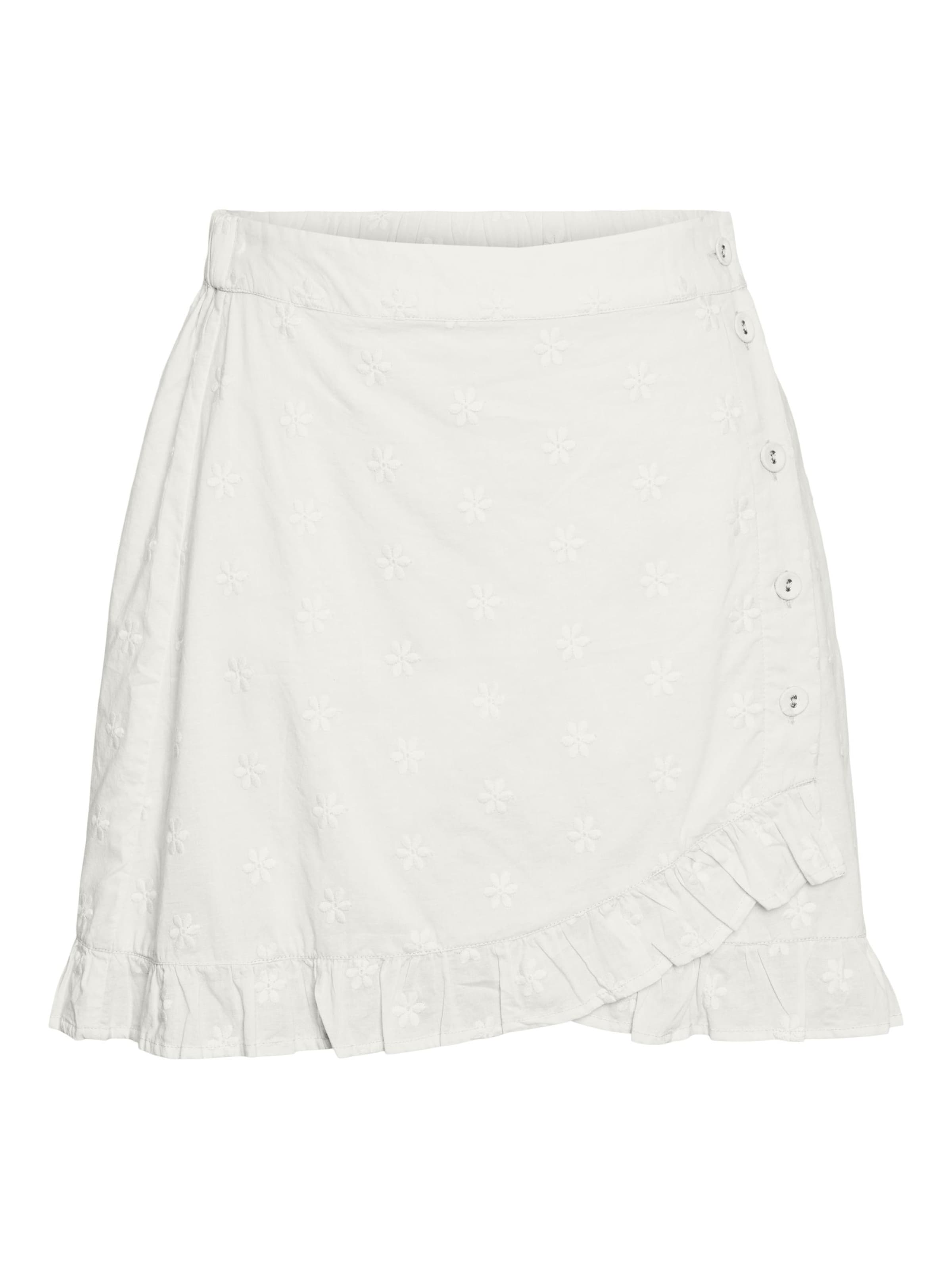 PIECES Φούστα 'Lavine' σε λευκό: μπροστά