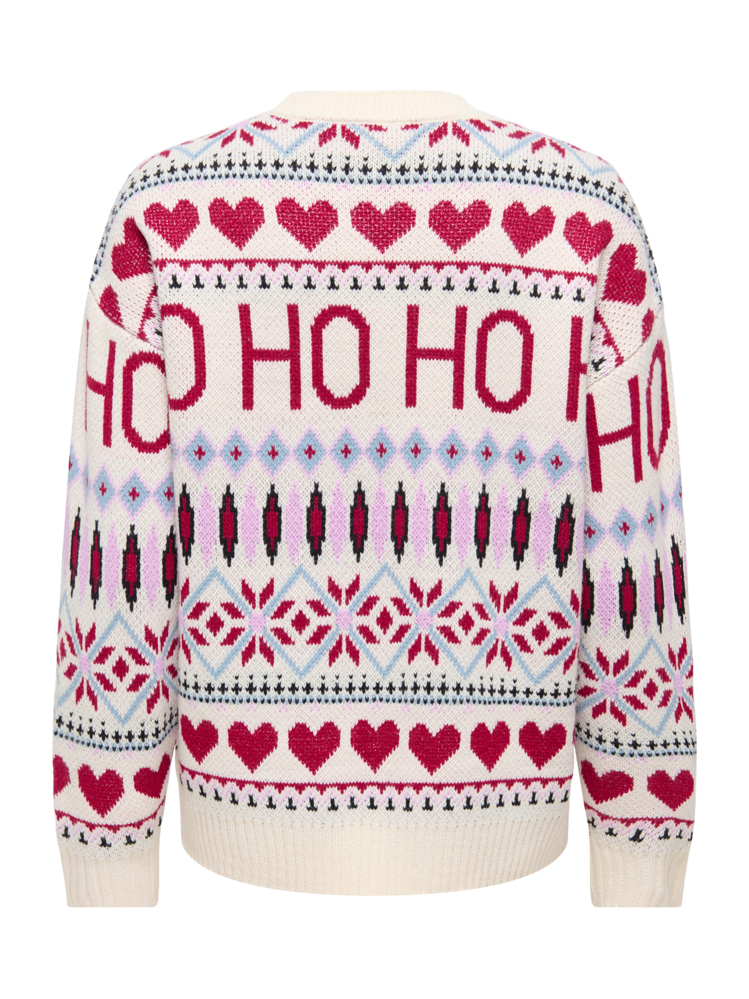 ONLY - Jersey 'ONLXmas HO' en beige