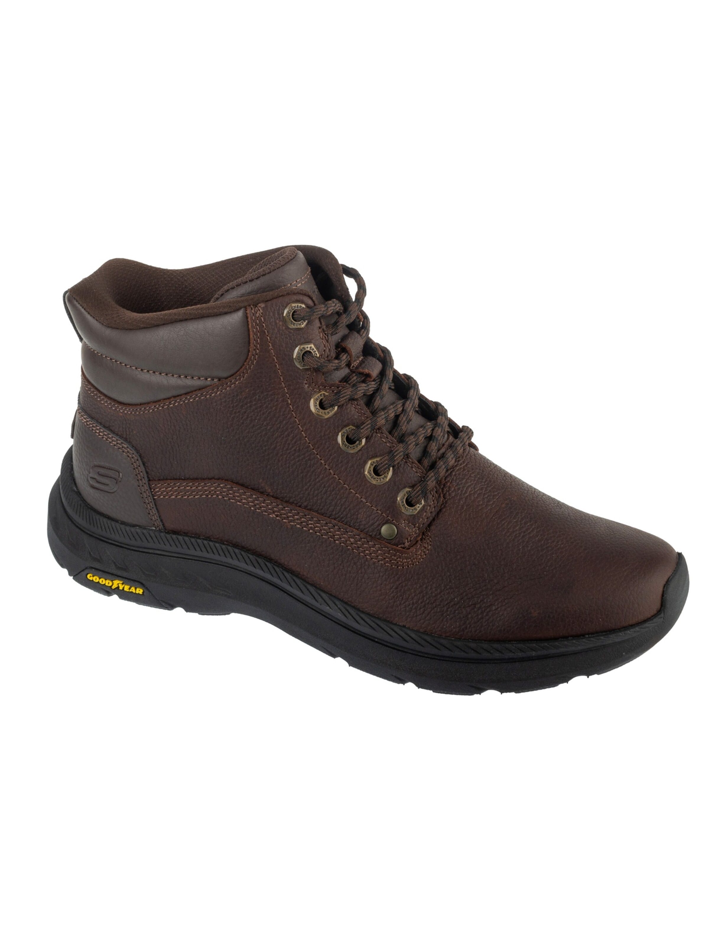 SKECHERS Lace-up boots 'Pollard - Waylon' in Brown: front