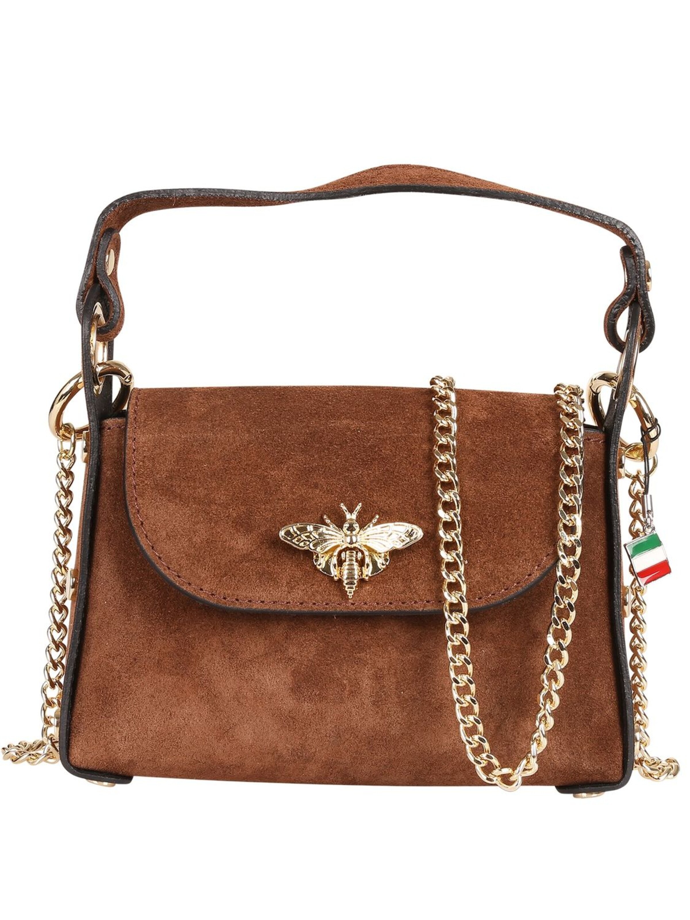 Florence Schoudertas in Bruin: voorkant