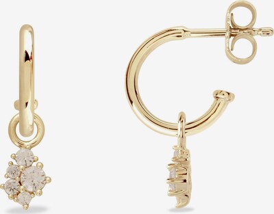 VILMAS Ohrringe in gold / transparent, Produktansicht