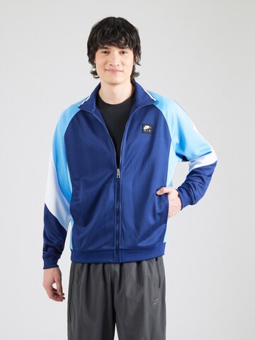 Veste de survêtement 'AIR' Nike Sportswear en bleu : devant