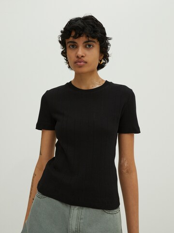 T-shirt 'Perla' EDITED en noir : devant