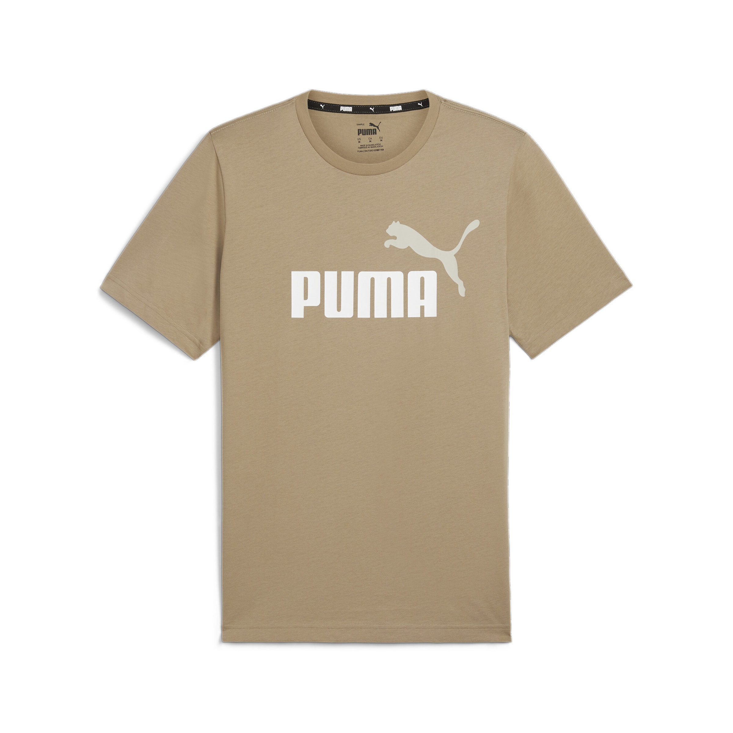 PUMA Performance shirt 'Ess+' in Beige: front