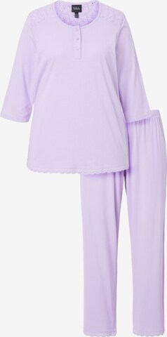 Ulla Popken Pyjama in Lila: Vorderseite