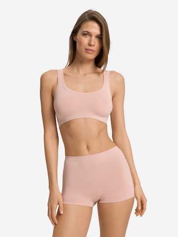 Hanro - Soutien Bustier Soutien ' Touch Feeling ' em rosa: frente