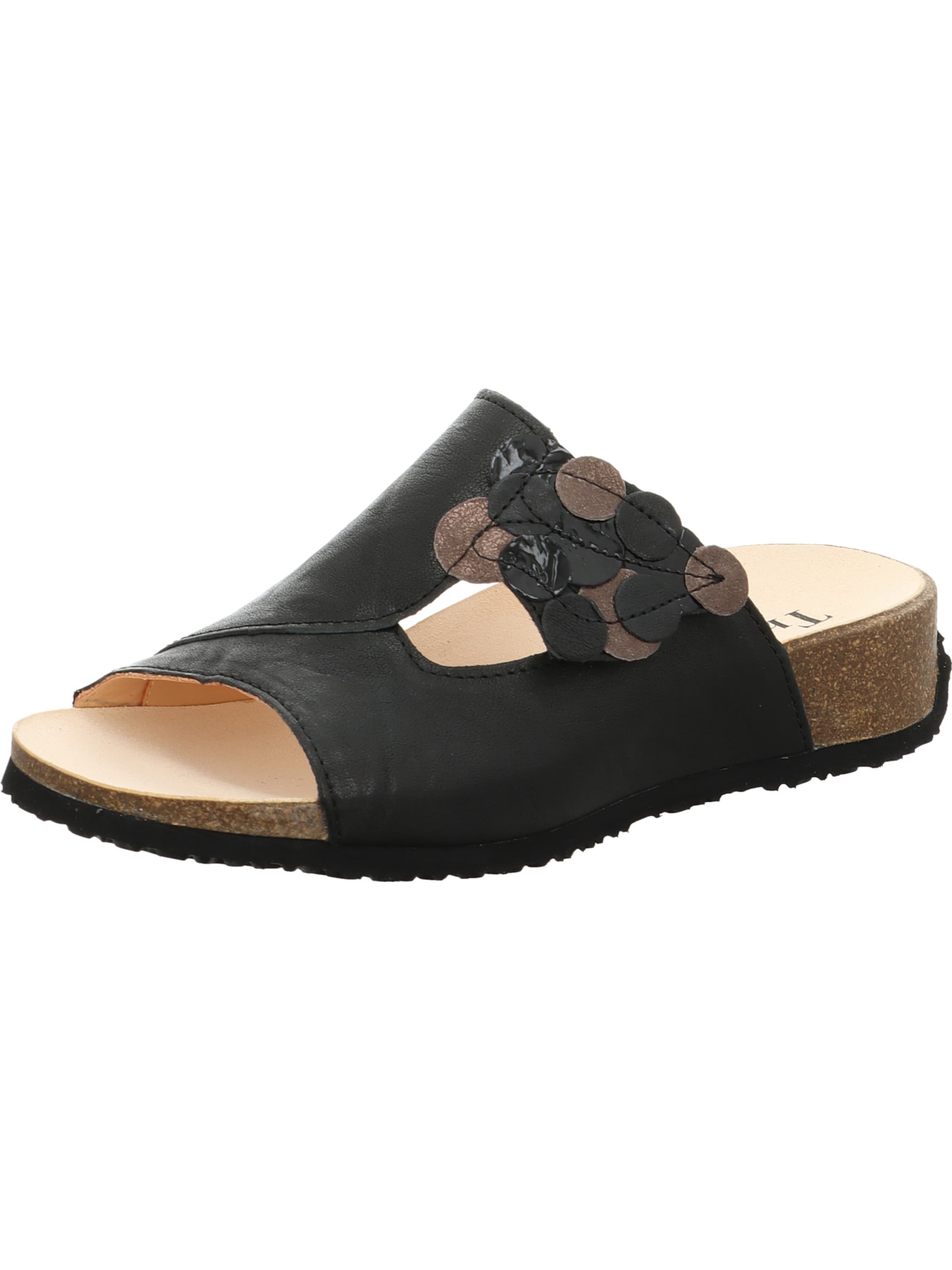 THINK! Mules 'Mizzi' in Black: front