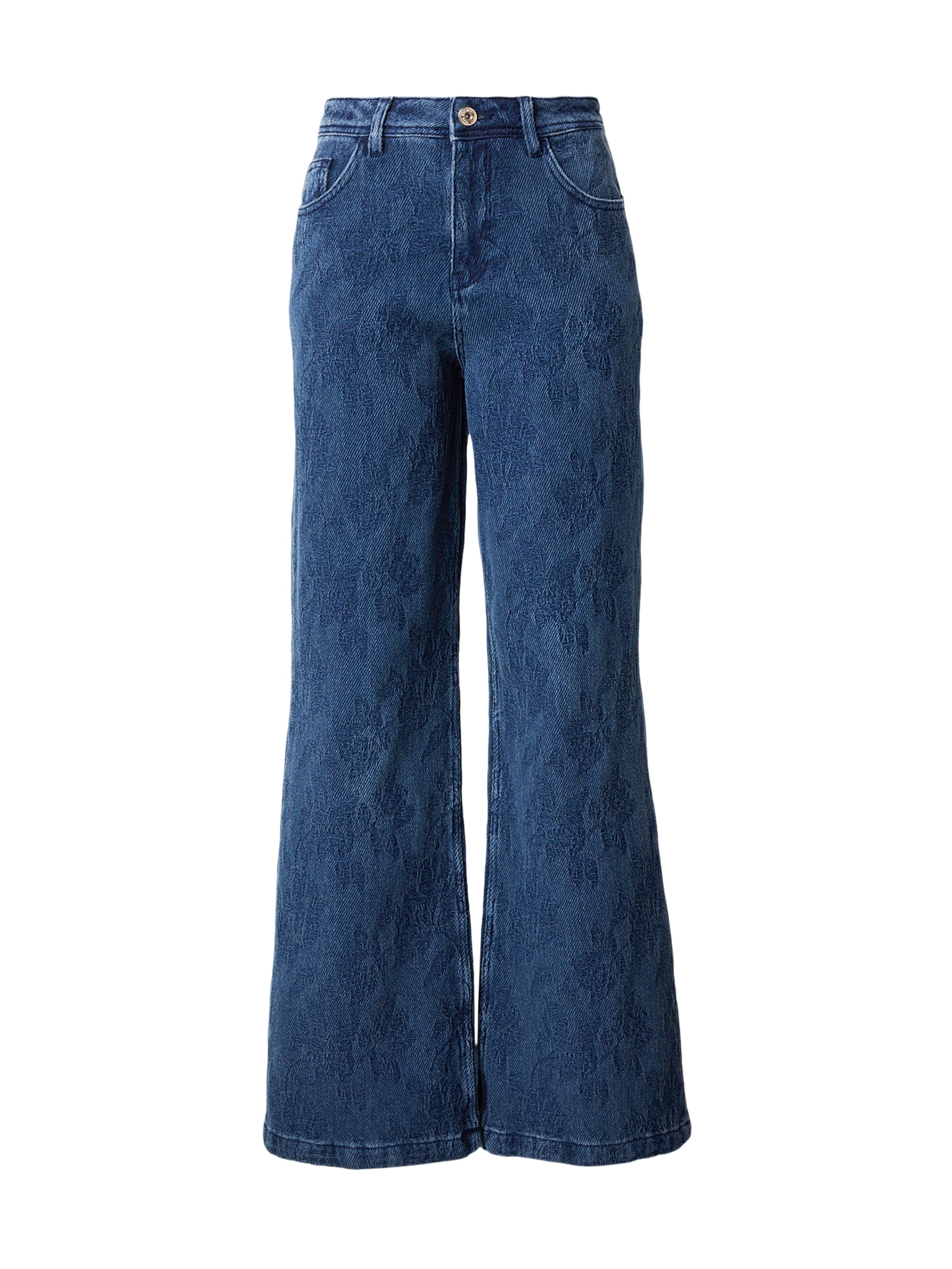 MOS MOSH Широки крачоли Дънки 'MMDara' в синьо: отпред