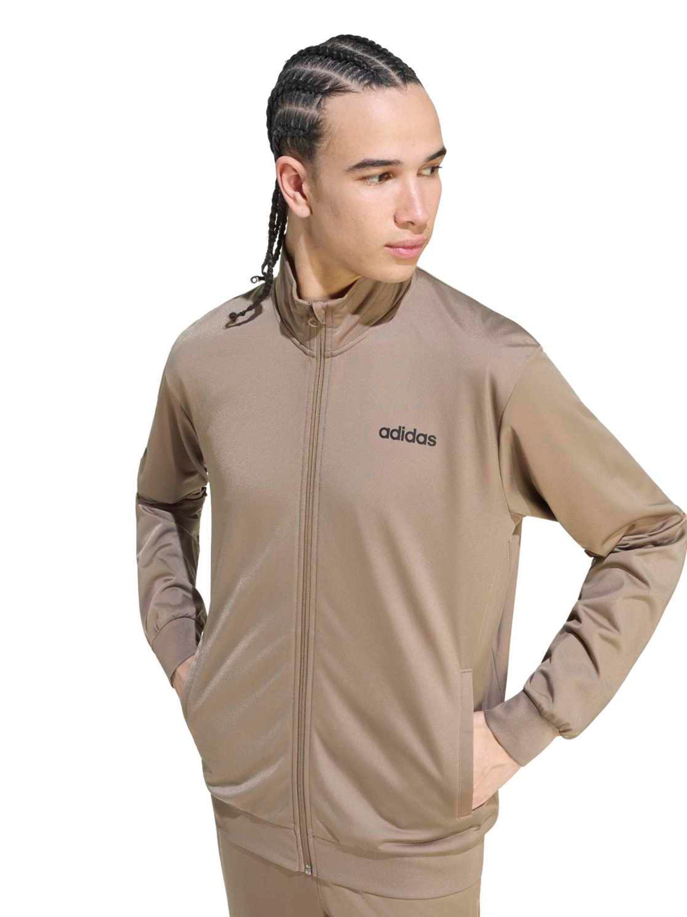smėlio ADIDAS SPORTSWEAR Treniruočių kostiumas 'LINEAR TRACK'