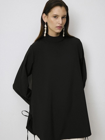 Tunique 'Tie Detailed Viscon Tunic' Touché Privé en noir