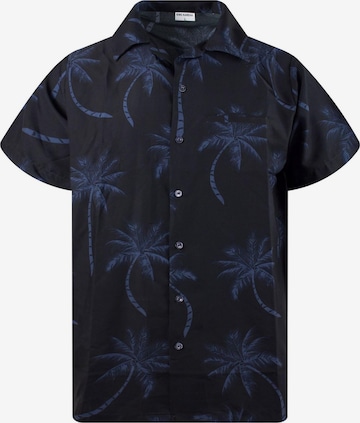King Kameha T-shirt 'Palmshadow' i svart: framsida