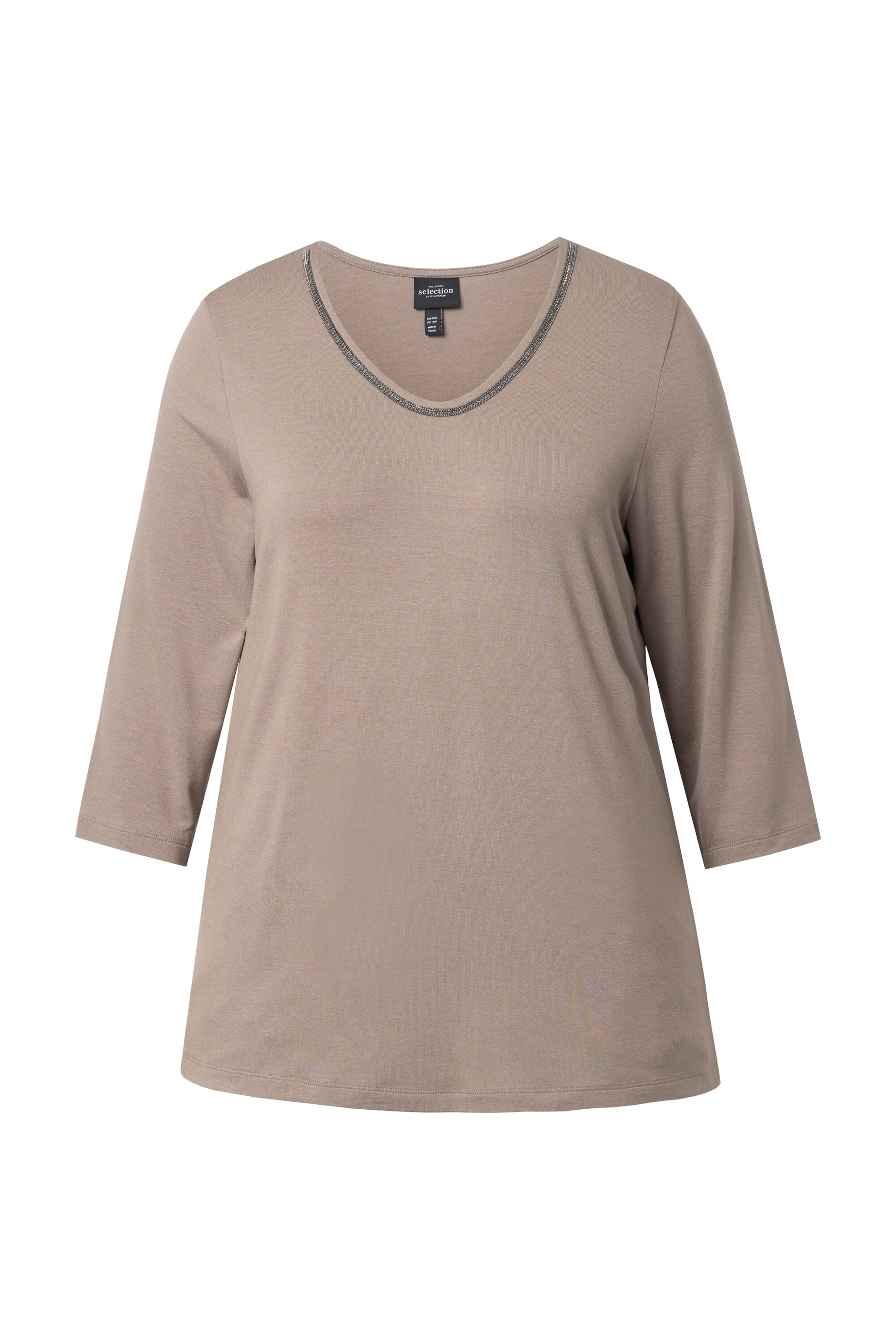 Ulla Popken Shirt in Grau: Vorderseite