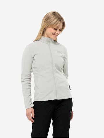 JACK WOLFSKIN Functionele fleece jas 'TAUNUS' in Wit: voorkant