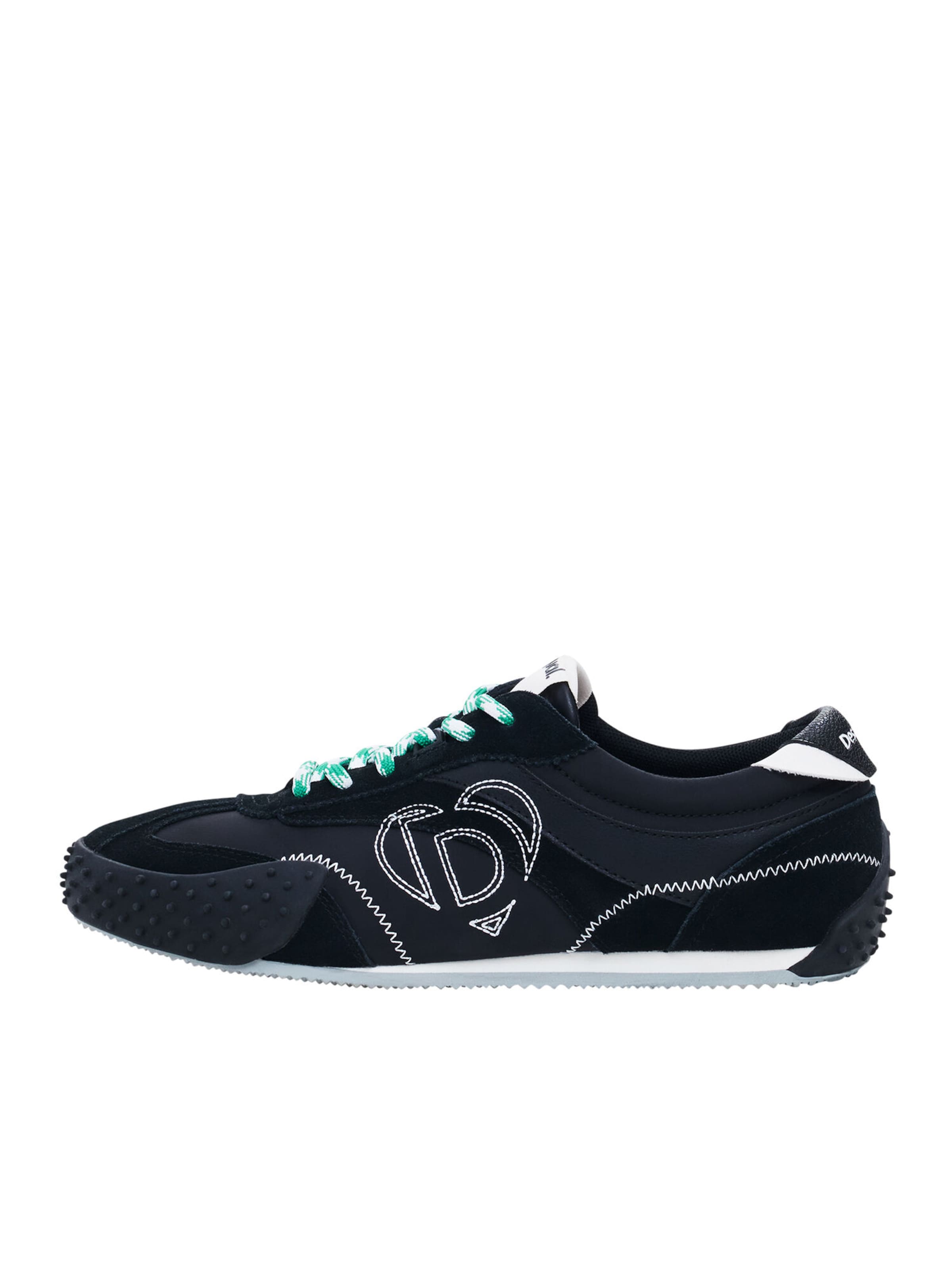 Baskets basses Desigual en noir : devant