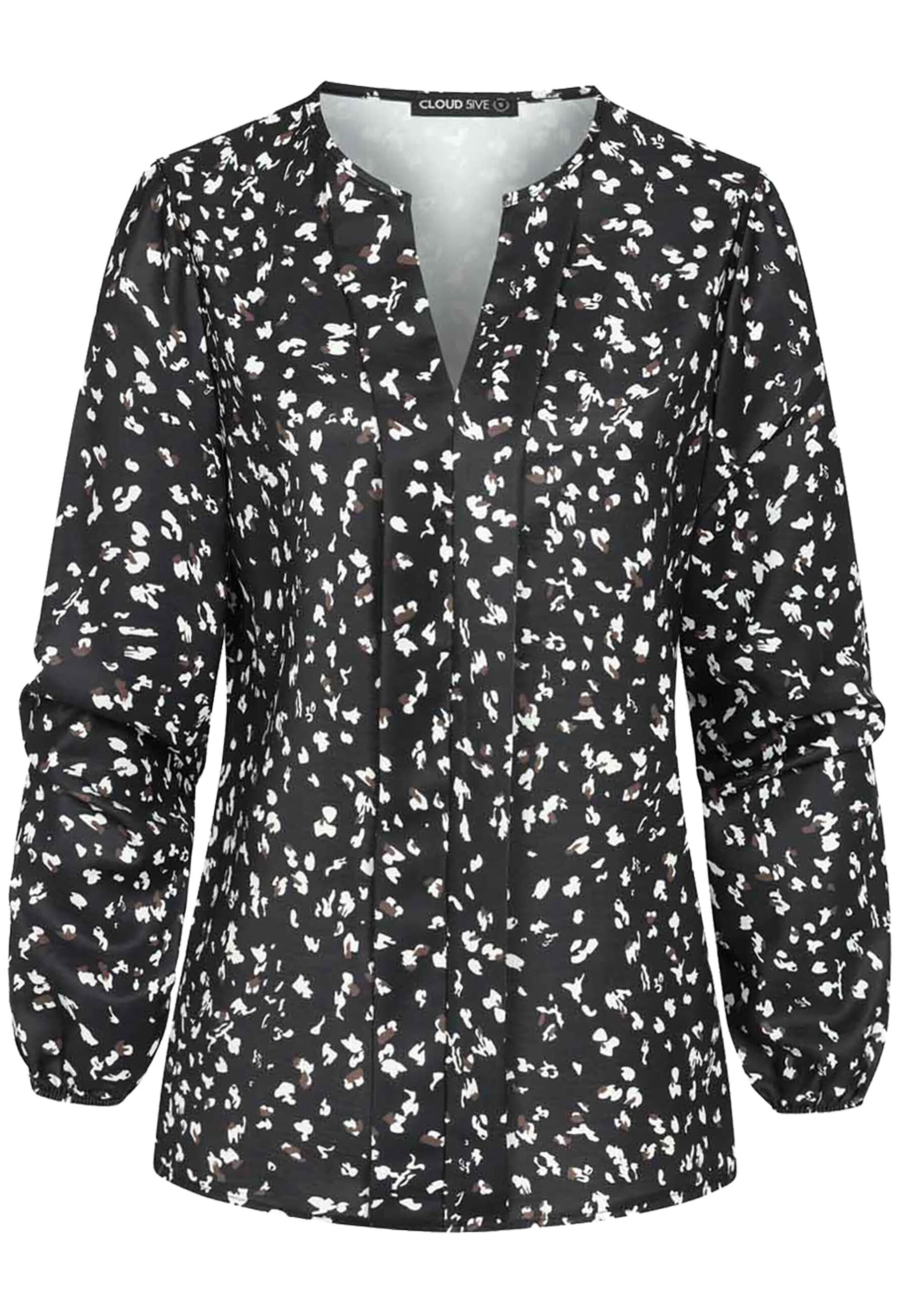 Cloud5ive Bluse in Schwarz: Vorderseite