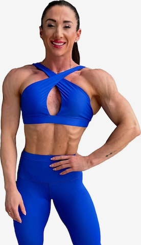 Haut de sport 'Top Paula' LUXFEEL en bleu : devant