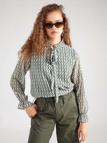 ZABAIONE Blouse 'El4li' in Green: front