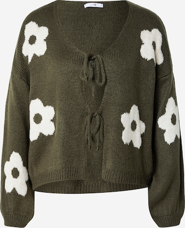 Geacă tricotată 'Am44elie' de la Hailys pe verde: față