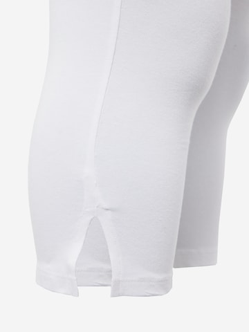ONLY Carmakoma Slim fit Leggings 'TIME' in White