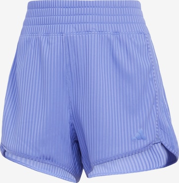 ADIDAS PERFORMANCE - Pantalón deportivo 'Pacer All Gym Seasonal Rib High-Rise Tonal 3-Stripes' en azul: frente