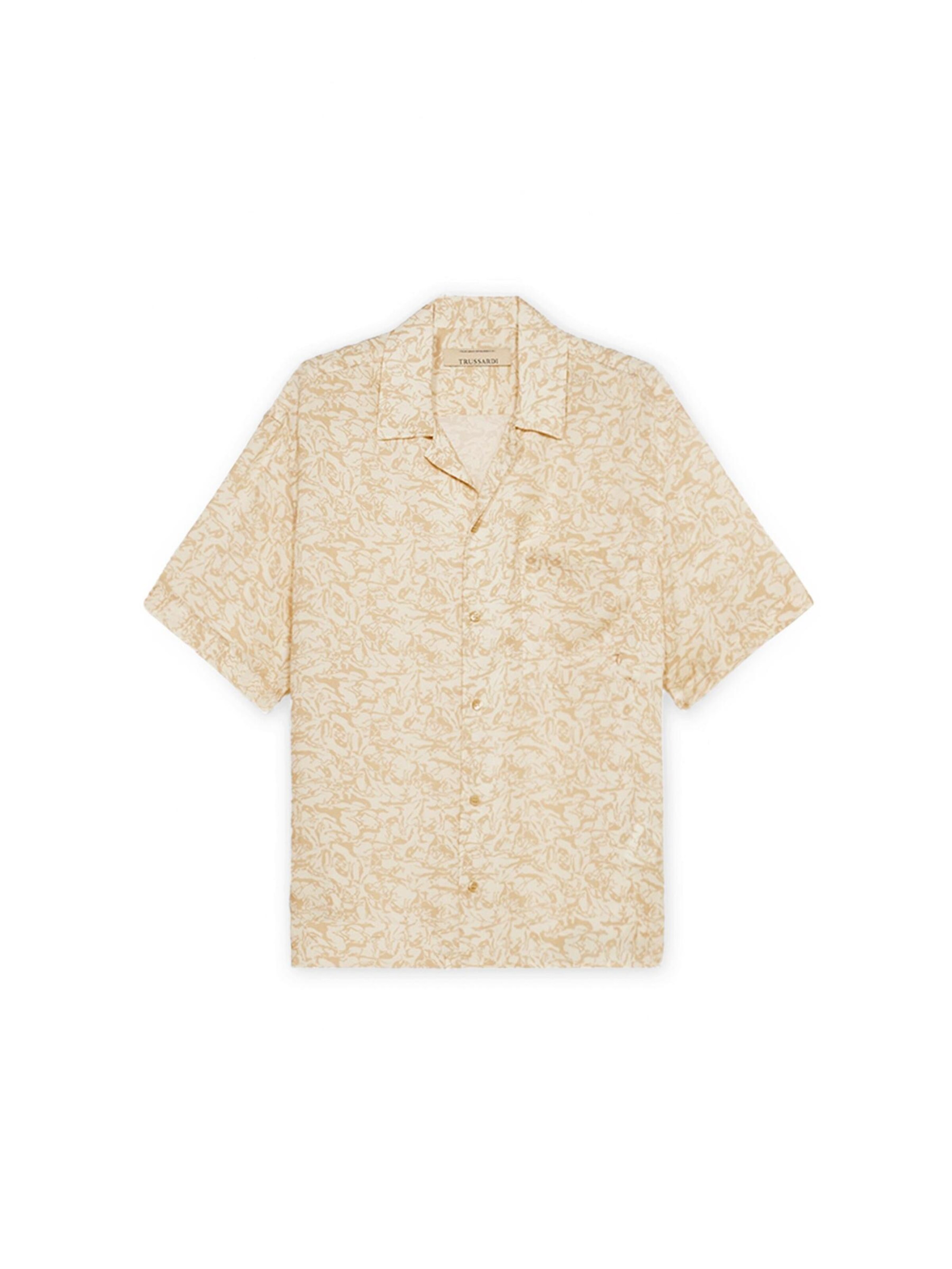 Regular fit Camicia di Trussardi in beige: frontale