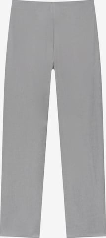 Regular Pantalon Pull&Bear en gris : devant