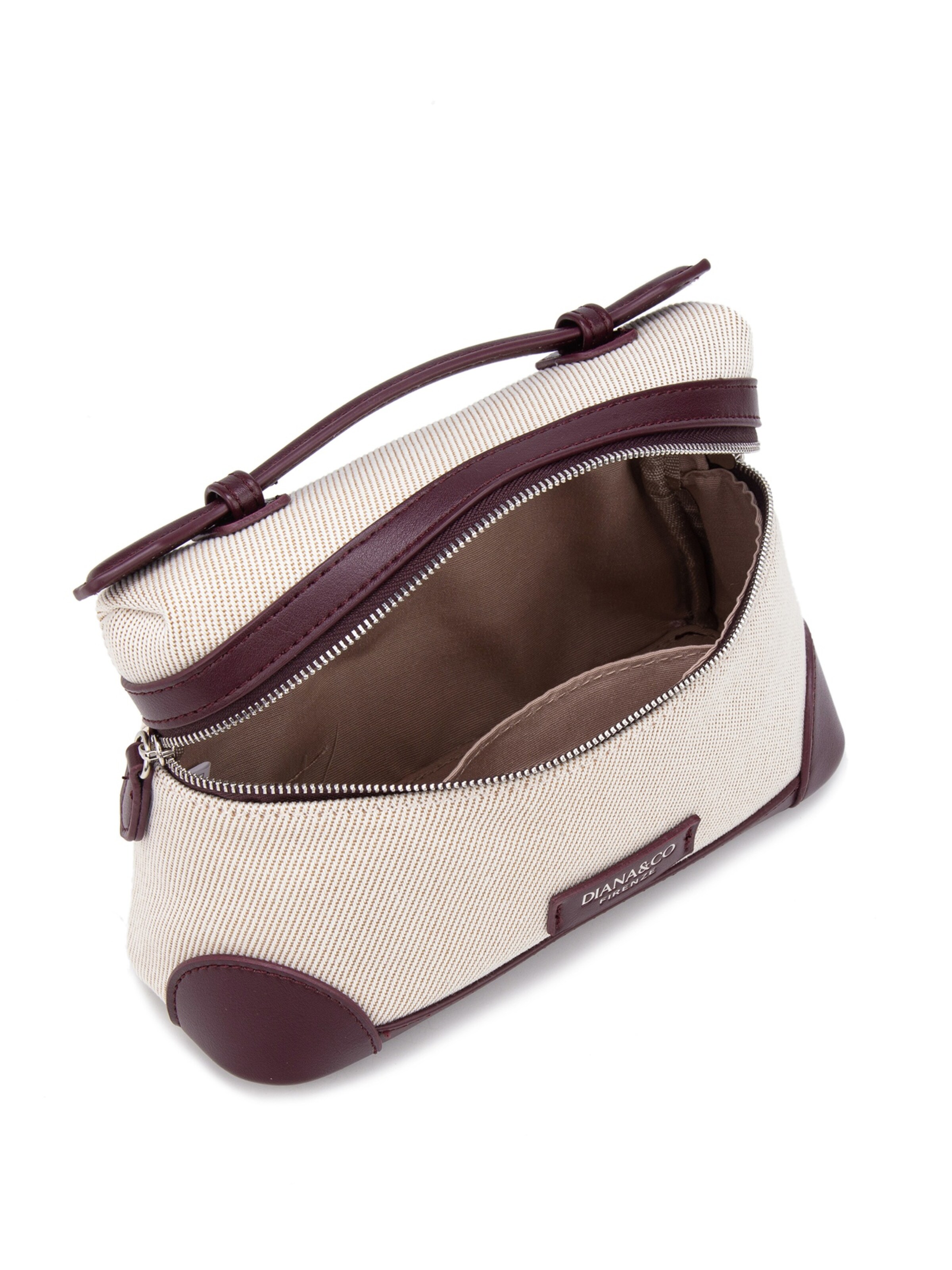 Borsa a tracolla 'Borsa a Mano Strutturata Diana & Co Firenze con Tracolla Regolabile e Dettagli Ecopelle' di Diana&Co. in rosso