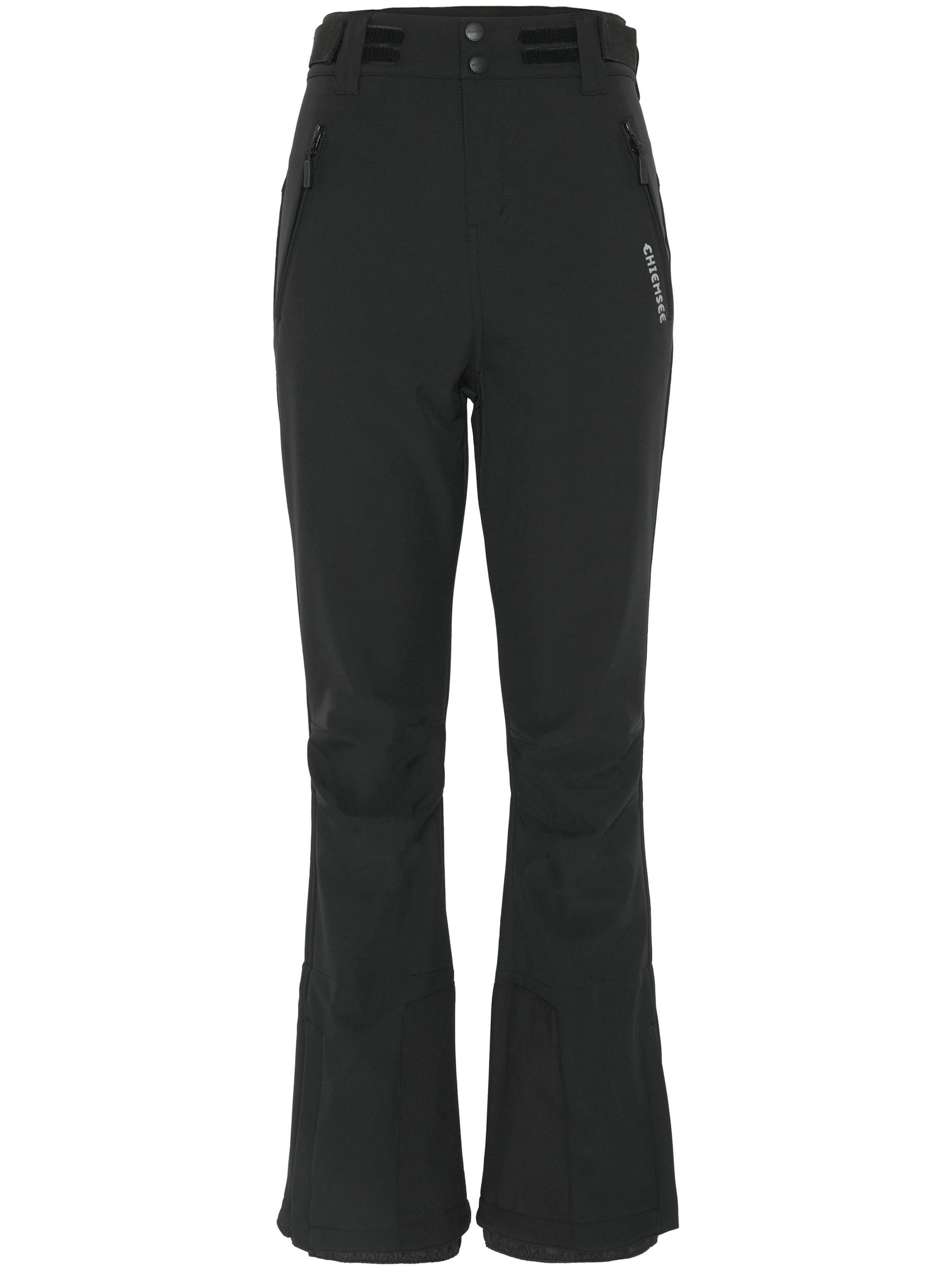 CHIEMSEE Slim fit Outdoor Pants in Black: front