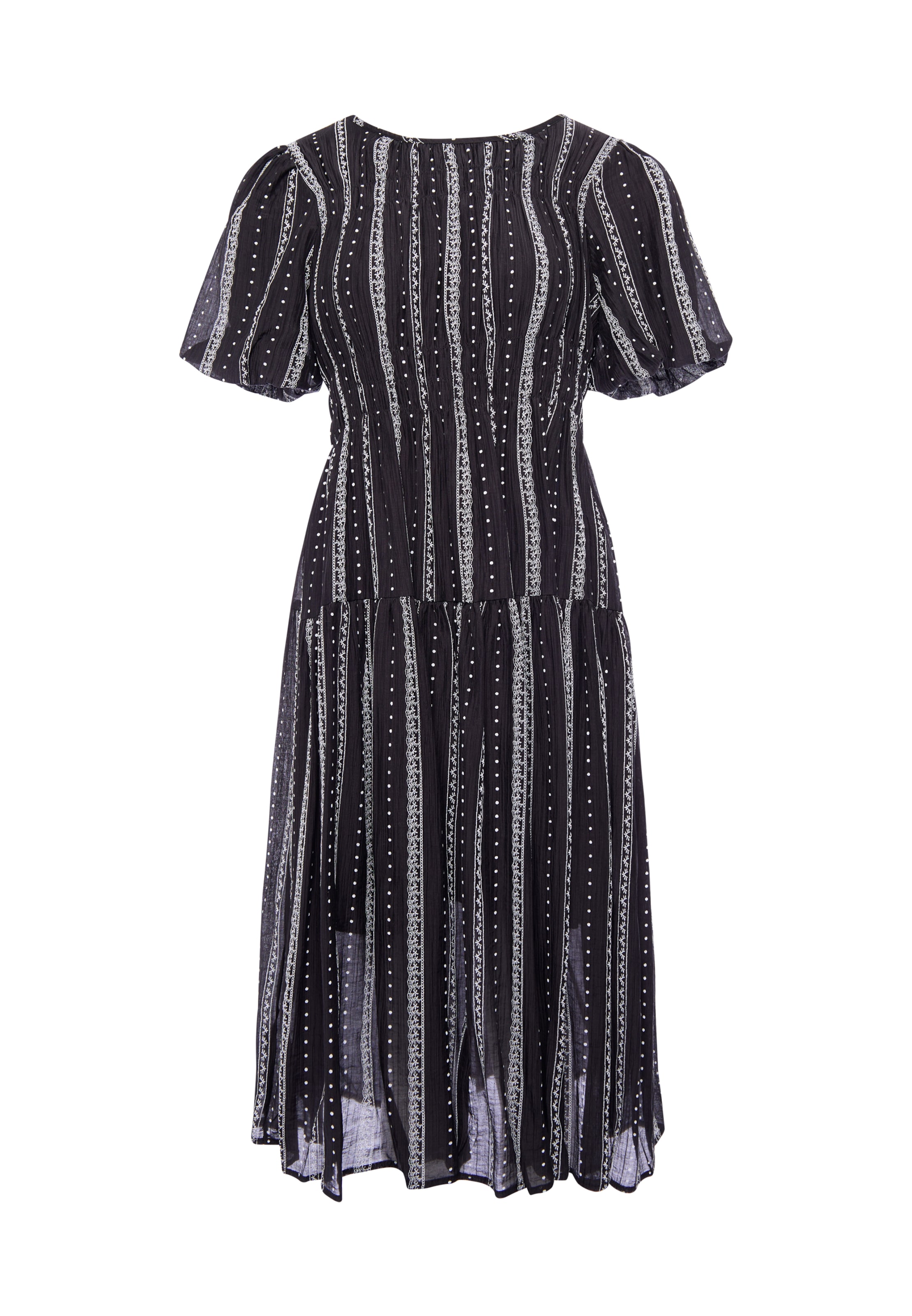 Usha - Vestido en negro: frente