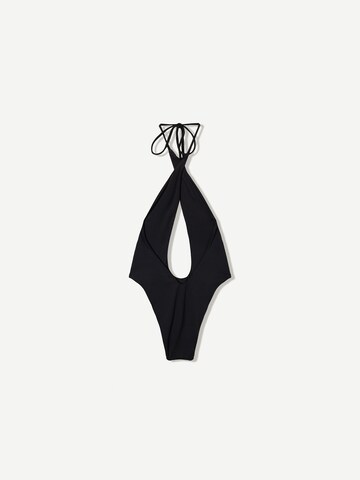 Maillot de bain Bershka en noir
