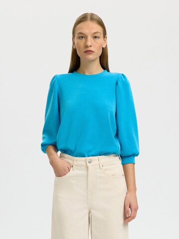 SELECTED Sweatshirt 'SLFTenny' in Blue: front