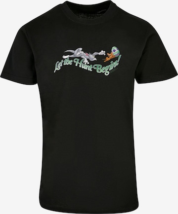 T-Shirt 'Tom and Jerry - Let The Hunt Begin' ABSOLUTE CULT en noir : devant