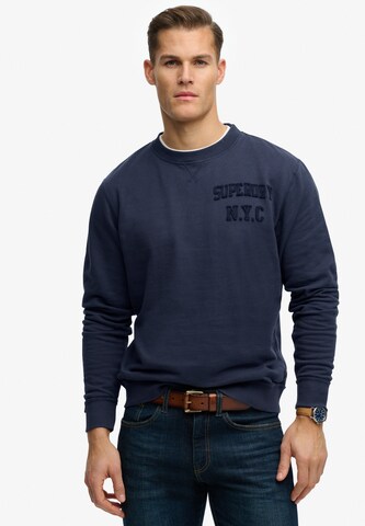 Sweat-shirt Superdry & Co en bleu : devant