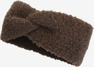 styleBREAKER Headband 'Stirnband in Teddyfell Optik' in Brown: front
