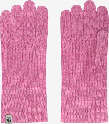 Roeckl Full Finger Gloves in Pink: front