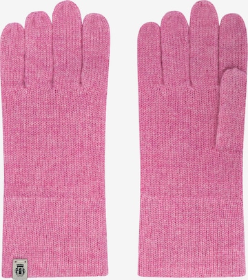 Roeckl Vingerhandschoenen in Roze: voorkant